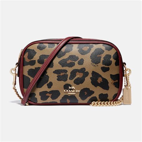 coach leopard print crossbody bag.